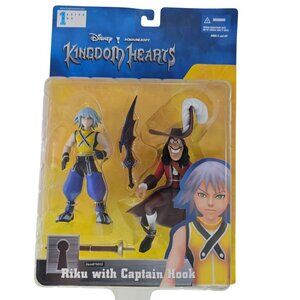 Disney Kingdom Hearts Riku With Captain Hook Action Figures Series 1 READ
